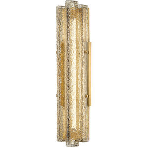 Carnelian LED 3.25 inch Vintage Brass ADA Wall Sconce Wall Light
