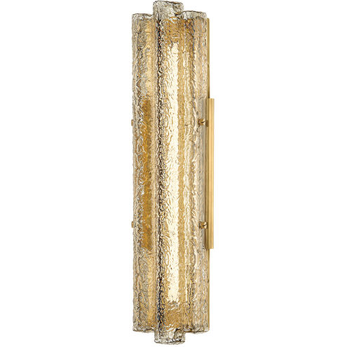 Carnelian LED 3.25 inch Vintage Brass ADA Wall Sconce Wall Light