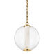 Pietra LED 12 inch Vintage Brass Pendant Ceiling Light