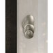 Akemi 3 Light Warm Silver Leaf ADA Wall Sconce Wall Light