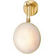 Ares LED 9.75 inch Vintage Brass Wall Sconce Wall Light