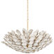 Aimi 12 Light 48.5 inch Vintage Gold Leaf Chandelier Ceiling Light
