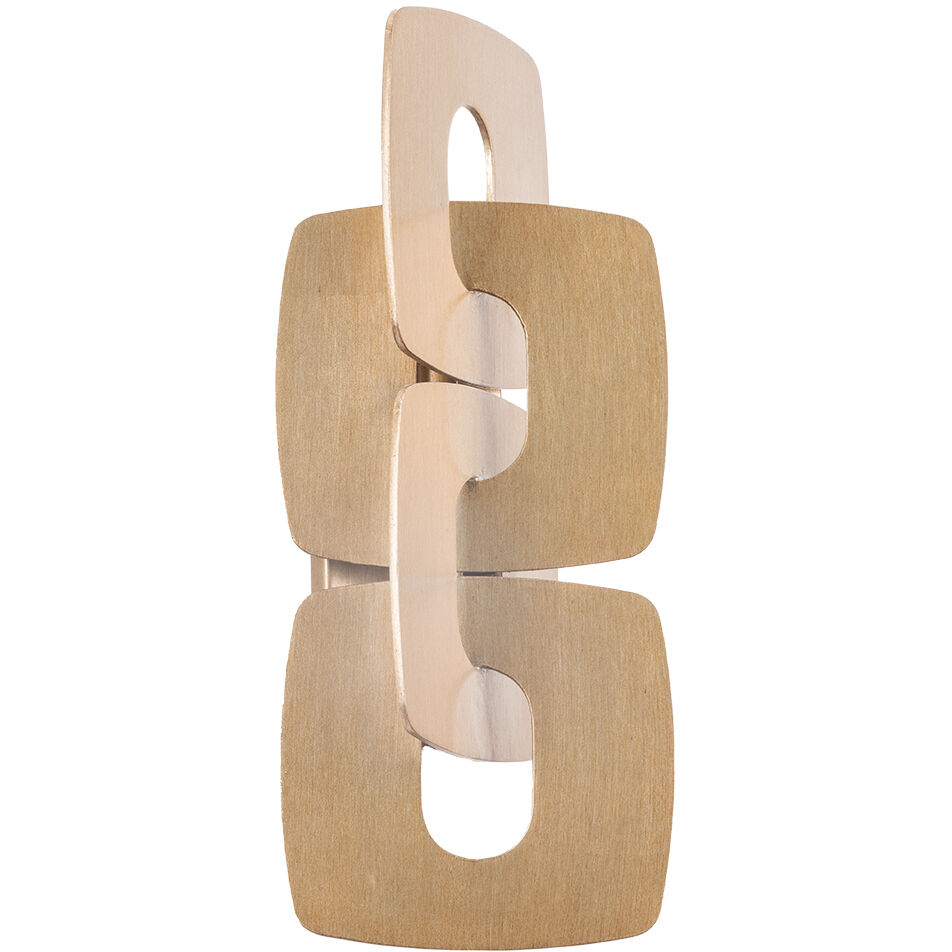 Trentino Wall Sconce Wall Light in Stria Gold Leaf