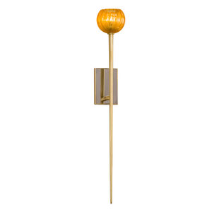Merlin 6 inch Gold Leaf Wall Sconce Wall Light
