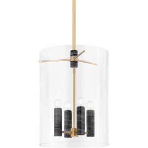 Adonis 4 Light 16 inch Vintage Brass Indoor Lantern Ceiling Light
