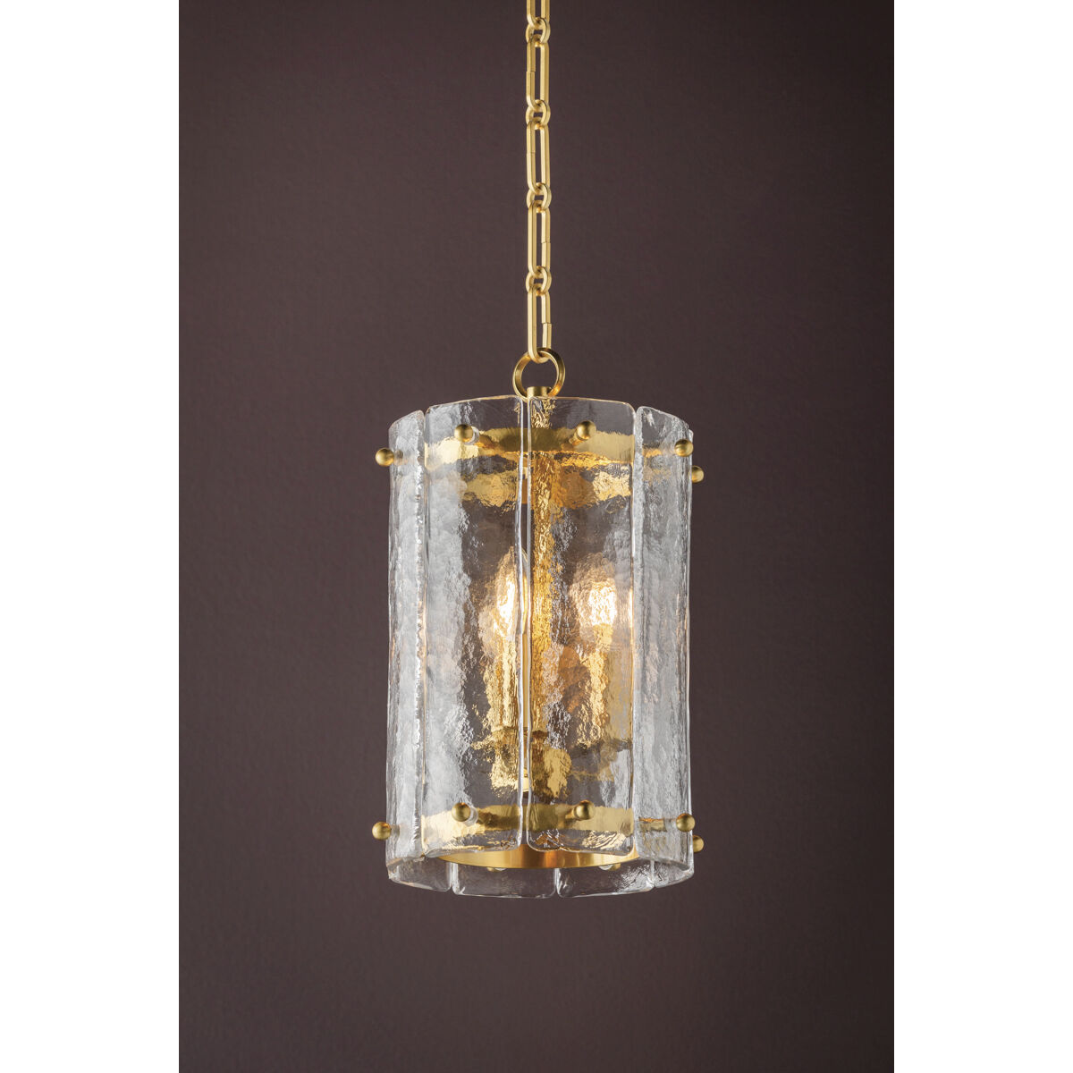 Rio 3 Light 10.25 inch Vintage Polished Brass Indoor Lantern Ceiling Light