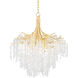 Genoa 9 Light 32.25 inch Gold Leaf Chandelier Ceiling Light