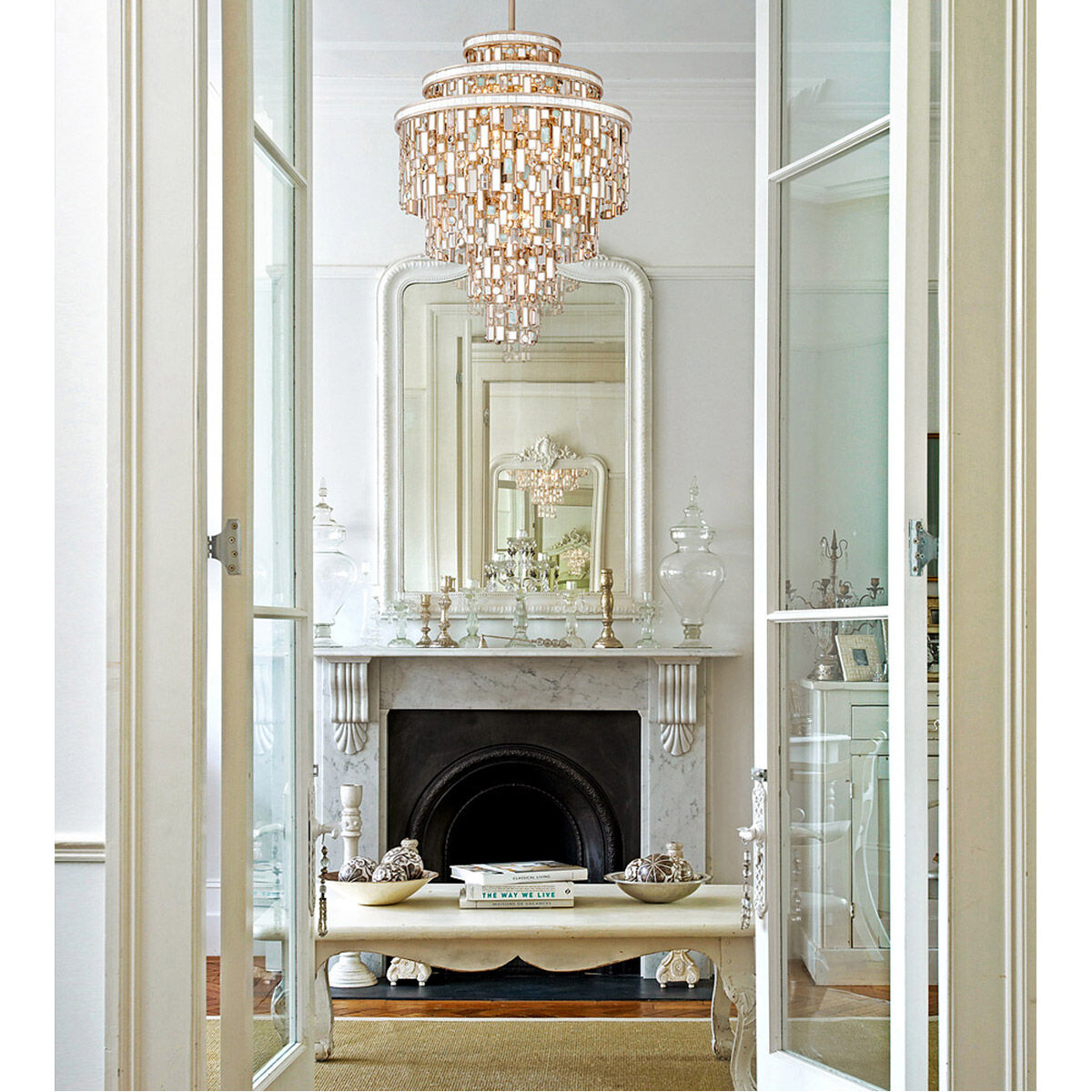 Dolcetti 7 Light 18 inch Dolcetti Silver Pendant Ceiling Light in 24.50