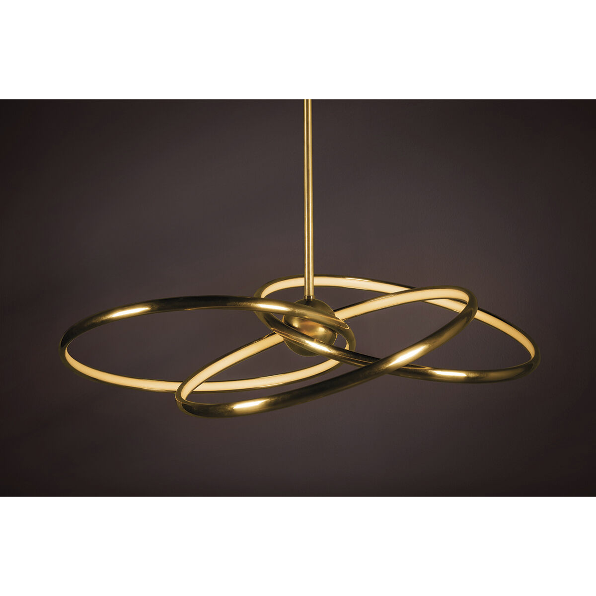 Alula LED 42 inch Vintage Brass Chandelier Ceiling Light