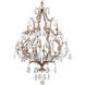 Amadeus 12 Light 46.5 inch Stria Gold Leaf Chandelier Ceiling Light in 67.50