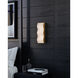 Tanzanite LED 6 inch Vintage Brass ADA Wall Sconce Wall Light