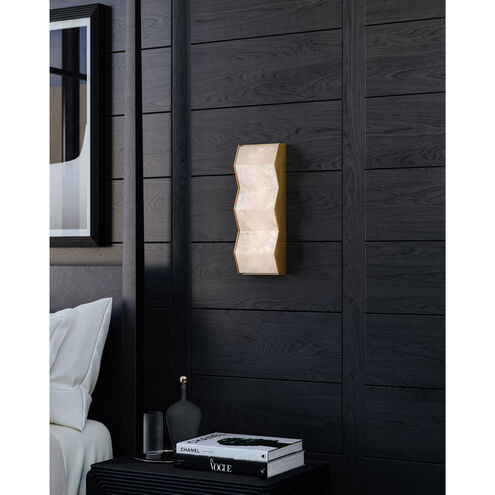 Tanzanite LED 6 inch Vintage Brass ADA Wall Sconce Wall Light