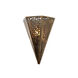 Star Of The East 1 Light 10.25 inch Old World Bronze Wall Sconce Wall Light