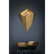 Conch LED 10 inch Vintage Gold Leaf Wall Sconce Wall Light
