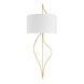 Akina 2 Light 15 inch Vintage Brass Wall Sconce Wall Light