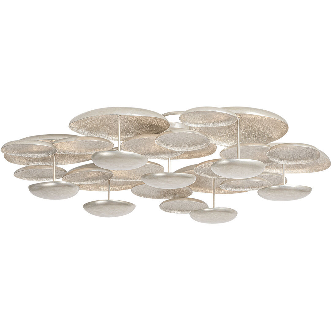 Fistral LED 58.5 inch Textured Warm Silver Leaf Semi Flush Ceiling Light