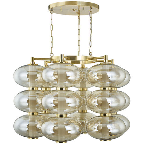 Toulouse LED 42 inch Vintage Brass Chandelier Ceiling Light