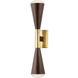 Barcelona LED 4.25 inch Vintage Brass and Bronze Wall Sconce Wall Light