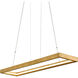 Jasmine 1 Light 60 inch Gold Leaf Linear Ceiling Light