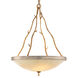 Parc Royale 5 Light 29.5 inch Gold And Silver Leaf Pendant Ceiling Light in 41.50