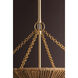 Tropea 6 Light 30 inch Gold Leaf Pendant Ceiling Light
