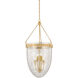 Angus 4 Light 16.25 inch Vintage Brass Lantern Ceiling Light