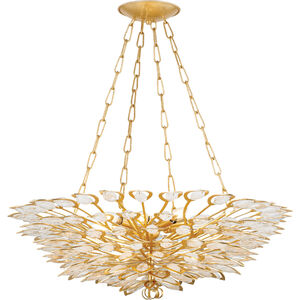 Vittoria 8 Light 32 inch Gold Leaf Chandelier Ceiling Light