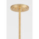 Onyx 6 Light 28 inch Vintage Gold Leaf Chandelier Ceiling Light