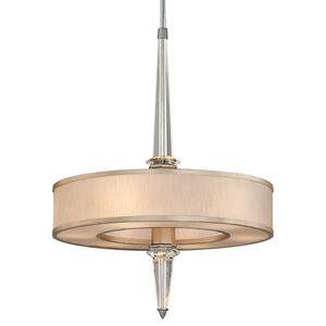 Harlow 6 Light 26 inch Tranquility Silver Leaf Pendant Ceiling Light