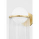 Celestial 1 Light 9 inch Aged Brass Wall Sconce Wall Light