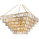 Regal 29 Light 47.75 inch Vintage Gold Leaf Chandelier Ceiling Light