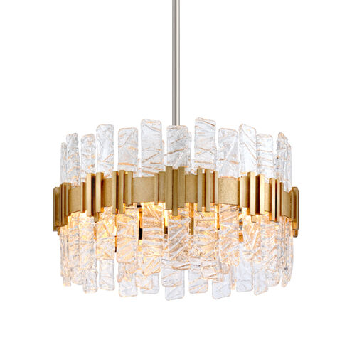 Ciro 5 Light 20 inch Silver Leaf Pendant Ceiling Light