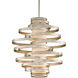 Vertigo 2 Light 17 inch Modern Silver Pendant Ceiling Light