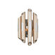 Arpeggio LED 8.25 inch Antique Silver Leaf with Polished Stainless Wall Sconce Wall Light