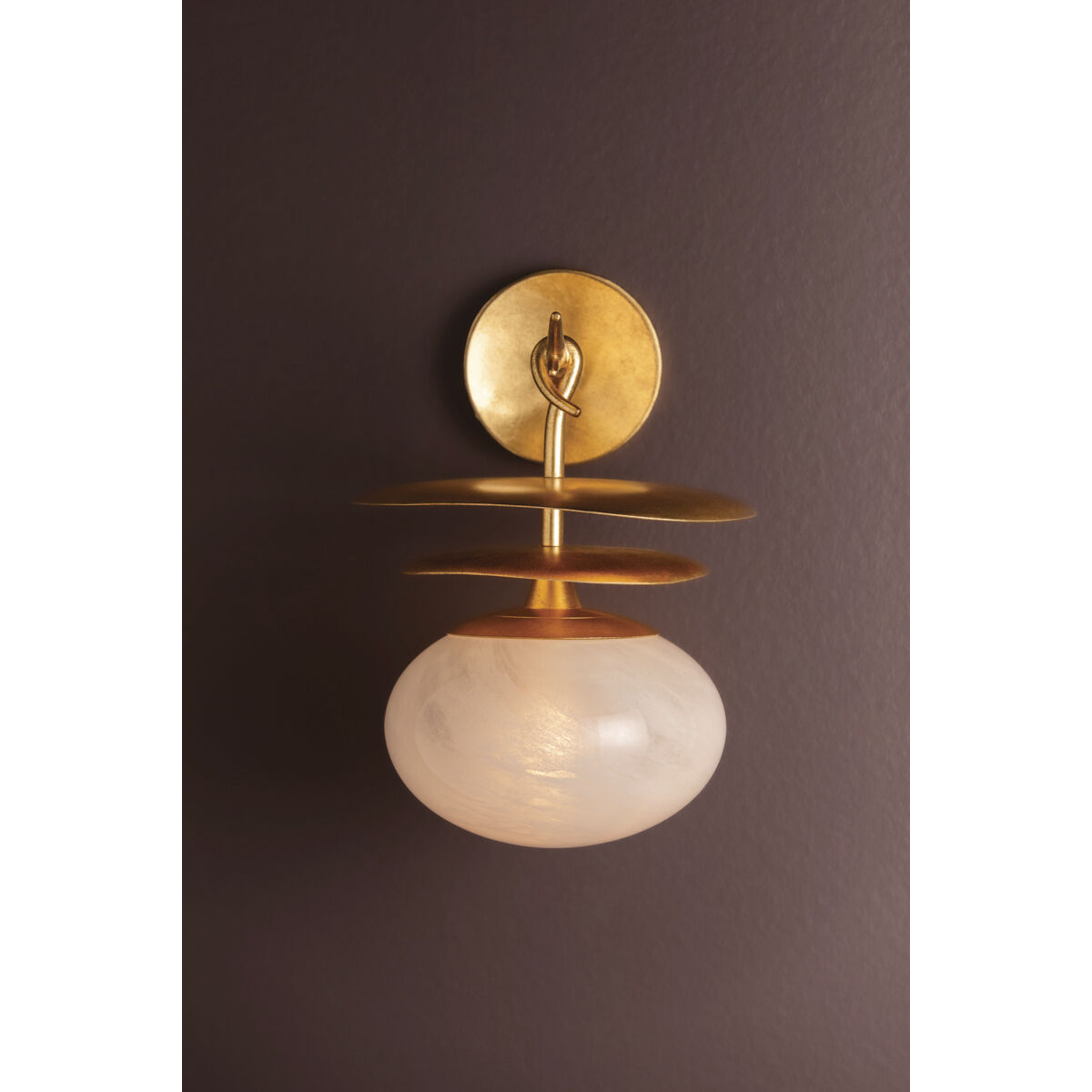 Ceylon 1 Light 9.5 inch Vintage Gold Leaf Wall Sconce Wall Light