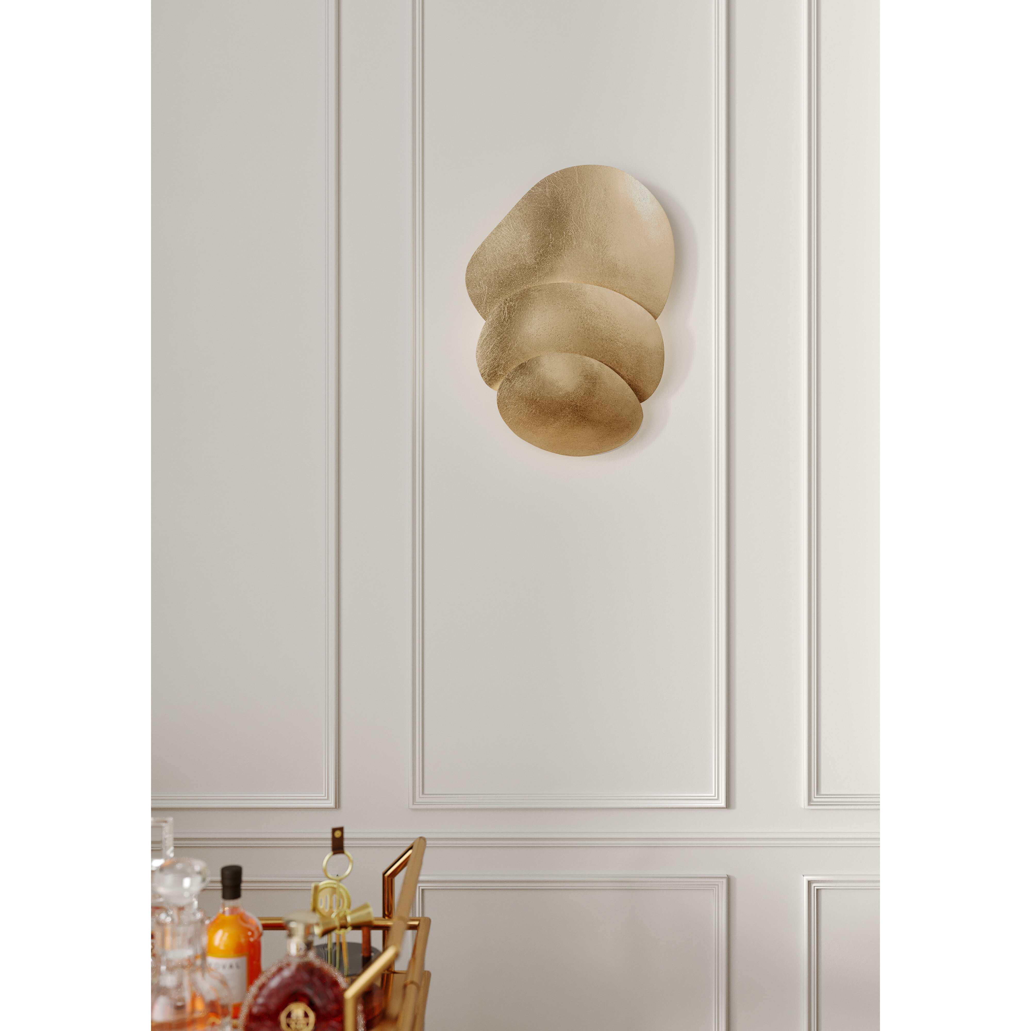 Akemi 3 Light 16.25 inch Vintage Gold Leaf ADA Wall Sconce Wall Light