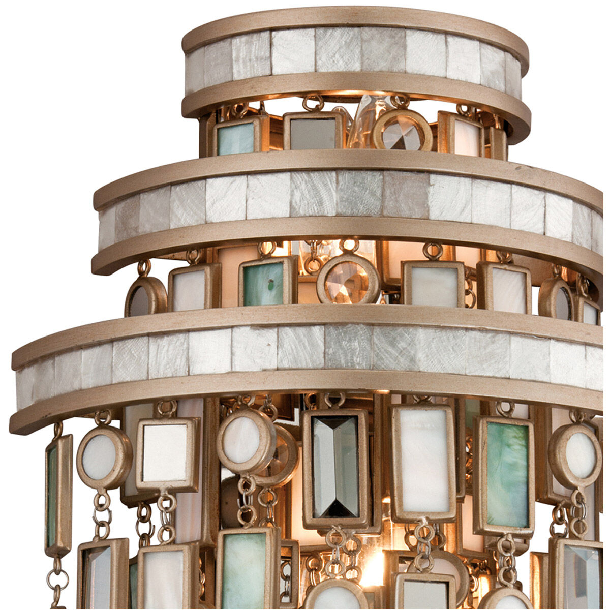 Dolcetti 3 Light 10 inch Dolcetti Silver Wall Sconce Wall Light