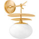 Ceylon 1 Light 9.5 inch Vintage Gold Leaf Wall Sconce Wall Light