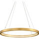 Jasmine LED 44 inch Gold Leaf Chandelier Ceiling Light