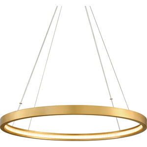 Jasmine LED 44 inch Gold Leaf Chandelier Ceiling Light