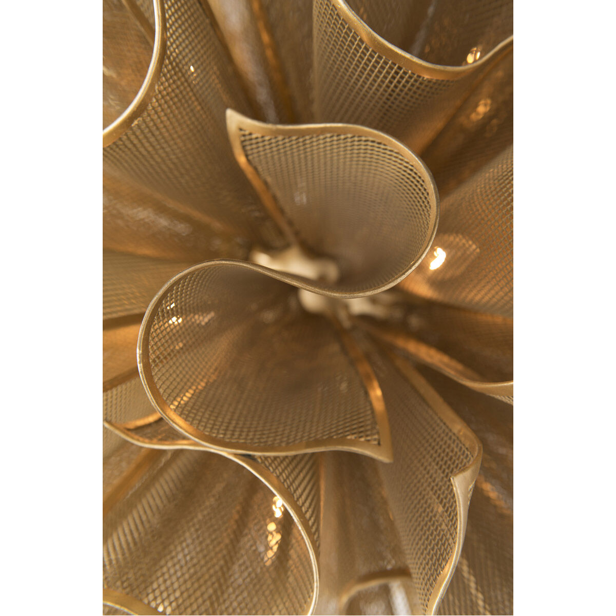 Pulse LED 23.25 inch Gold Leaf Semi Flush Ceiling Light