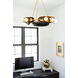 Hopper 9 Light 32 inch Vintage Brass and Bronze Chandelier Ceiling Light