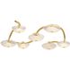 Kune 7 Light 68.75 inch Vintage Gold Leaf Semi Flush Ceiling Light