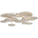 Fistral LED 42.75 inch Textured Warm Silver Leaf Semi Flush Ceiling Light