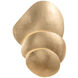 Akemi 3 Light 16.25 inch Vintage Gold Leaf ADA Wall Sconce Wall Light