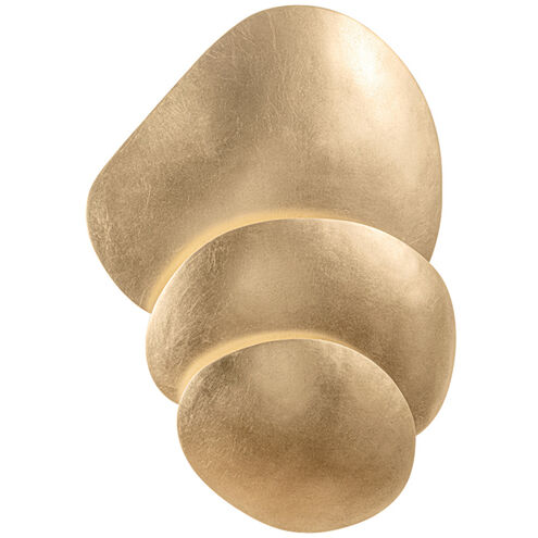 Akemi 3 Light 16.25 inch Vintage Gold Leaf ADA Wall Sconce Wall Light
