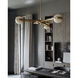 Kyomi LED 52 inch Vintage Brass Chandelier Ceiling Light