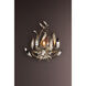 Graffiti 1 Light 10 inch Silver Leaf and Polished Stainless Wall Sconce Wall Light