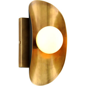 Hopper 1 Light 4.75 inch Vintage Brass and Bronze ADA Wall Sconce Wall Light