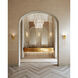 Azzurra LED 7.75 inch Vintage Brass ADA Wall Sconce Wall Light